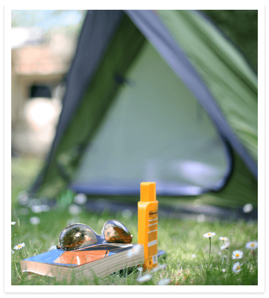 Parcelas para tienda de campaña en alquiler en camping en el departamento de Aveyron