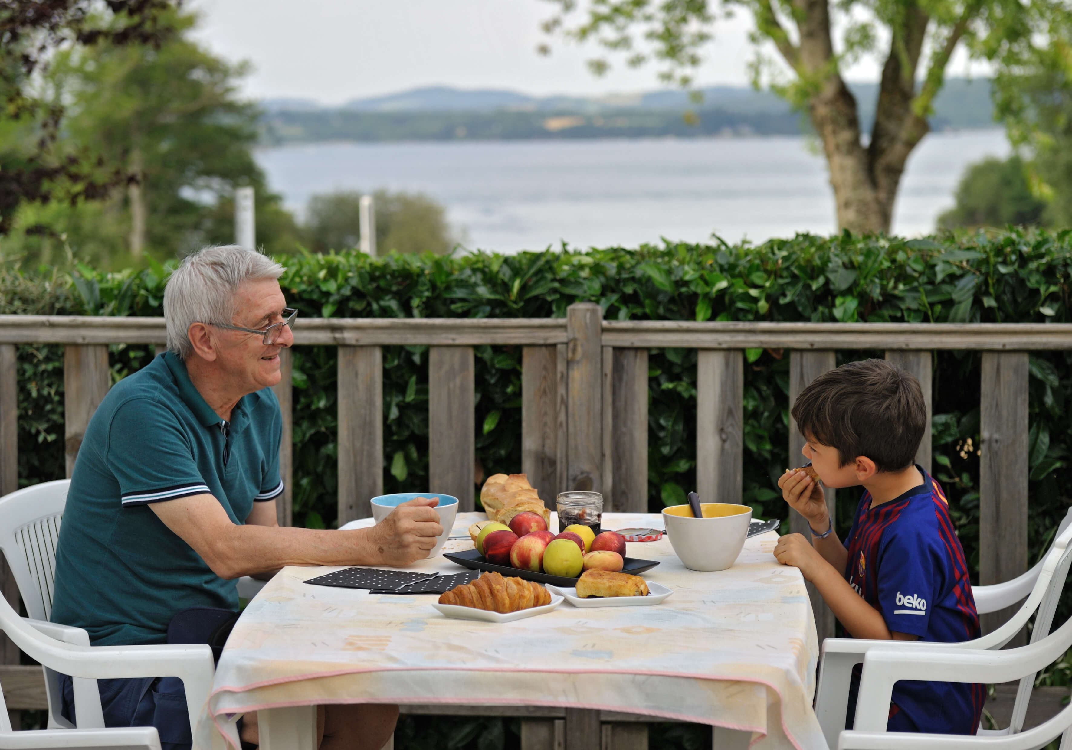 Location mobil-home Rêve avec vue sur le lac de Pareloup